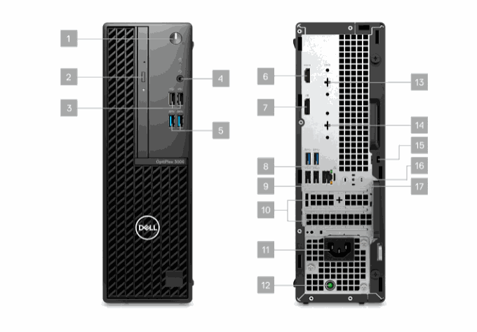 DELL Optiplex 3000 商用電腦 (I5-12500/小型機箱)